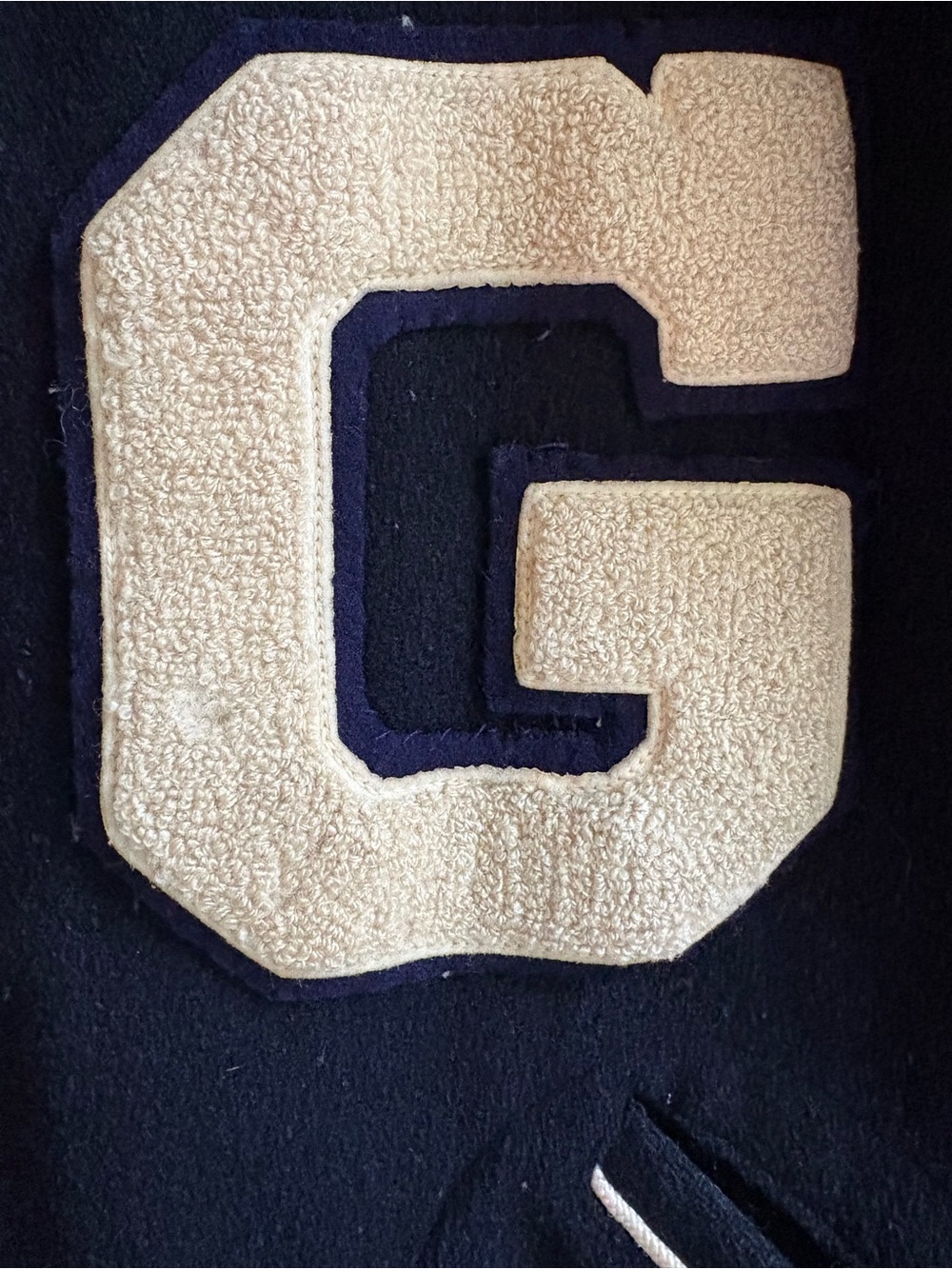 Maple Athletic Sportswear - Unisex Vintage Letterman Jacket - Blue & White- L-XL - Picture 4 of 9